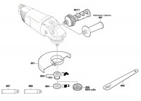 Bosch 3 601 H82 100 Gws 22-230 H Angle Grinder 230 V / Eu Spare Parts